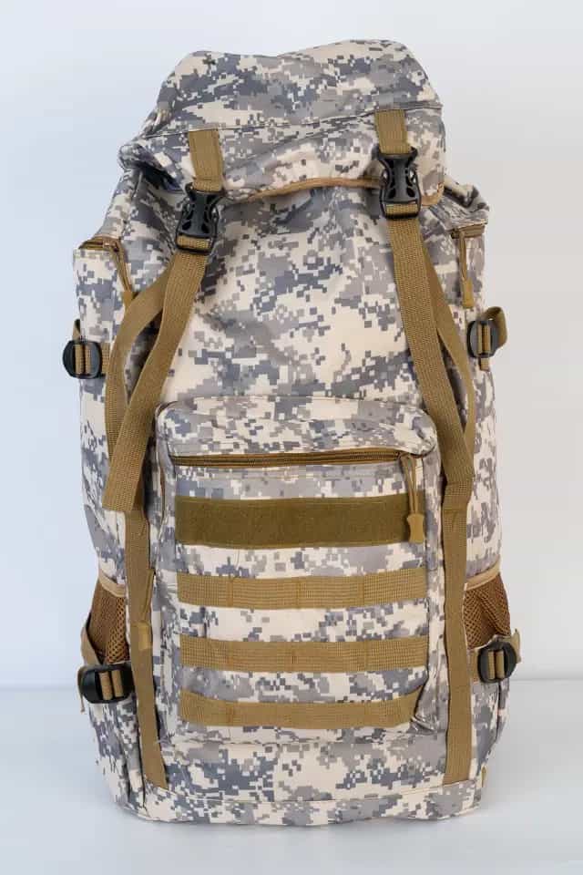 Рюкзак туристический, модель S8633, 80 л, цвет в ассортименте (КМФ, хаки)
