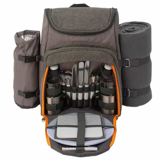 Рюкзак для пикника TWPB-3708D286R (на 2 персоны) с ковриком