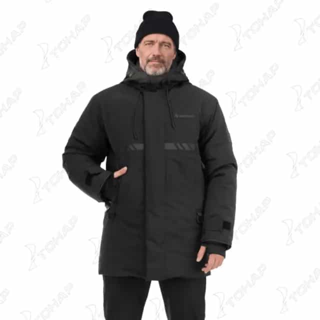 Парка зимняя -50С НОРД, 10/10К, черный, 58/182, NISUS