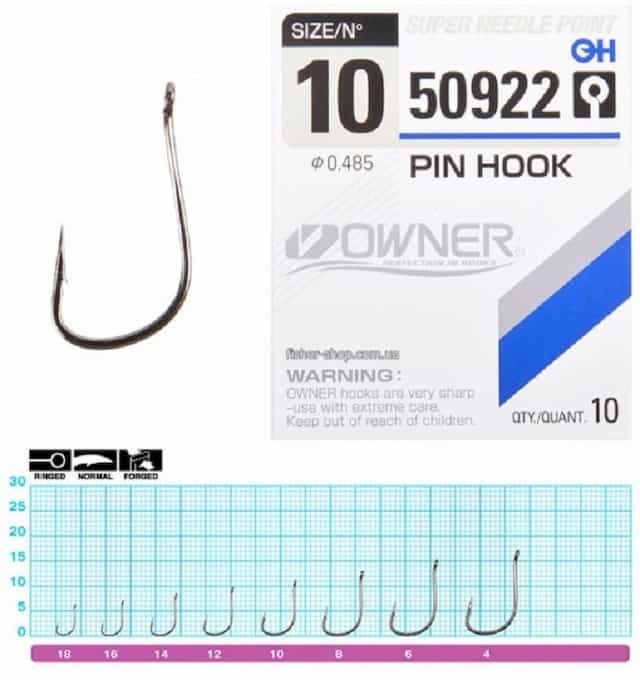 Крючки Owner Pin Hook 10 шт