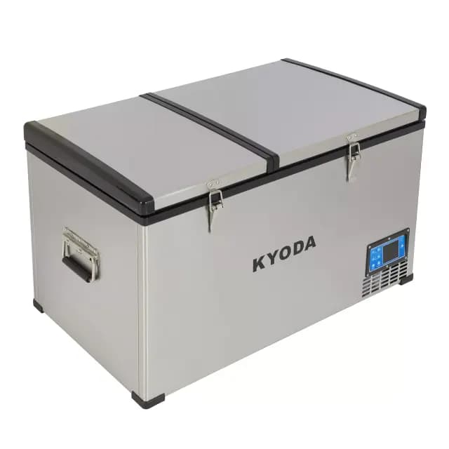 Автохолодильник Kyoda BCDS100, двухкамерный, объем 100 л, вес 32 кг