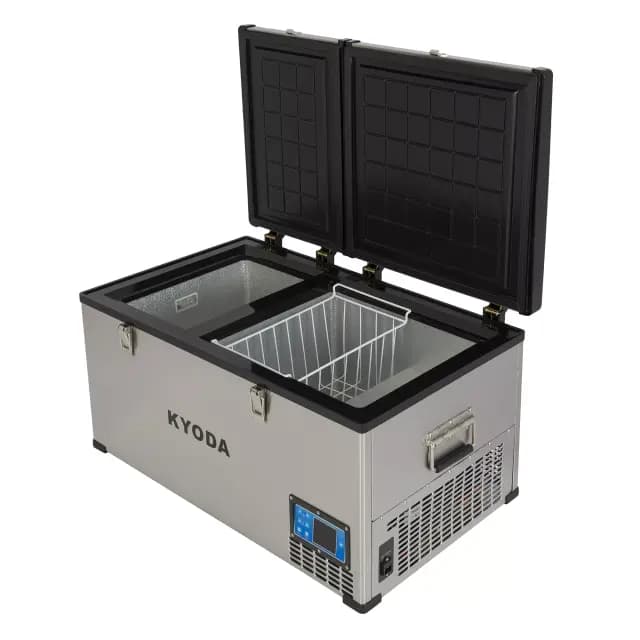 Автохолодильник Kyoda BCDS80, двухкамерный, объем 80 л, вес 30 кг