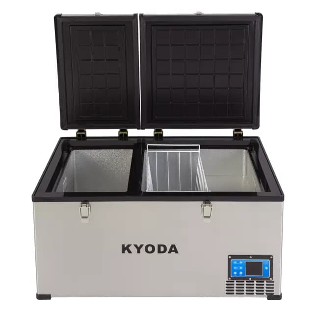 Автохолодильник Kyoda BCDS80, двухкамерный, объем 80 л, вес 30 кг
