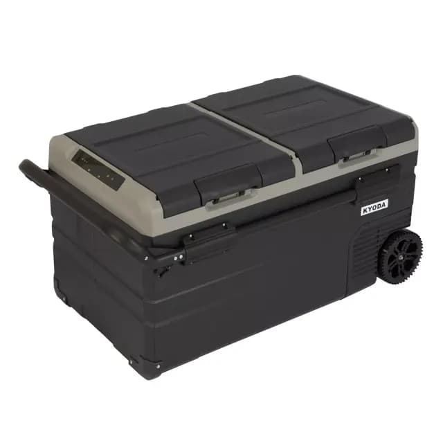 Автохолодильник Kyoda TW75WH-E, двухкамерный, объем 75 л, вес 24 кг