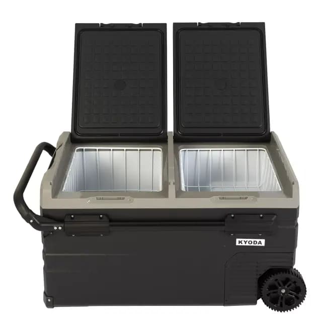 Автохолодильник Kyoda TW75WH-E, двухкамерный, объем 75 л, вес 24 кг