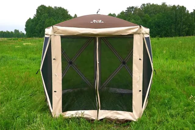 Шатер туристический KYODA 5 сторон, р.260*260*226см, плотн190Т, 210D, столб воды 3000мм, вес 7,9кг