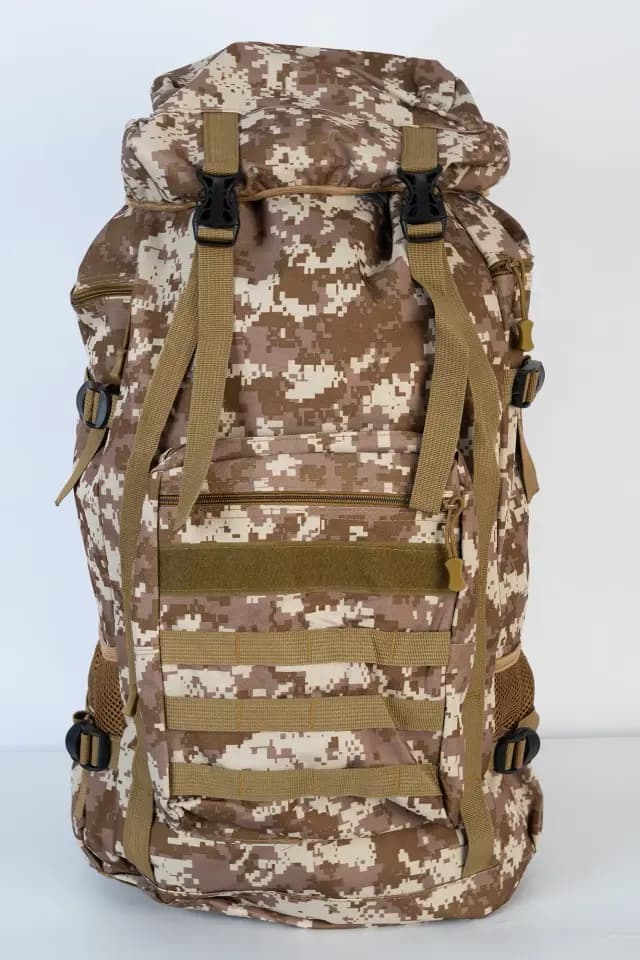 Рюкзак туристический, модель S8633, 80 л, цвет в ассортименте (КМФ, хаки)