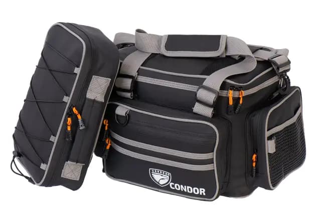 Сумка рыбака "Condor" 1+1, ПВХ, цвет чёрный, размер 43*28*30 см