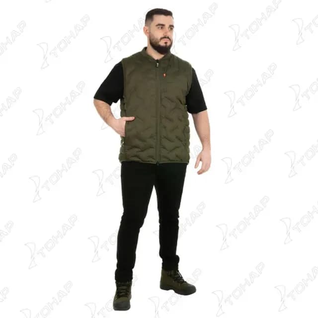 Жилет стёганный IMPULS, олива, XL, NISUS