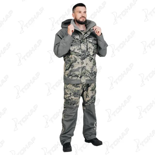 Костюм штормовой Defender, 15/10К, серый спектр, XL, NISUS