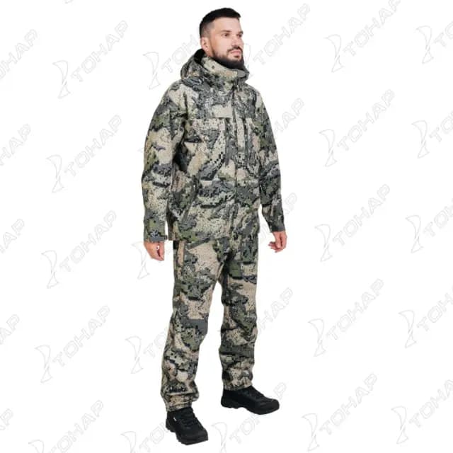 Костюм штормовой Phantom, +10С, 15/10К, серый спектр, 56-58/176-182 (XXL), NISUS