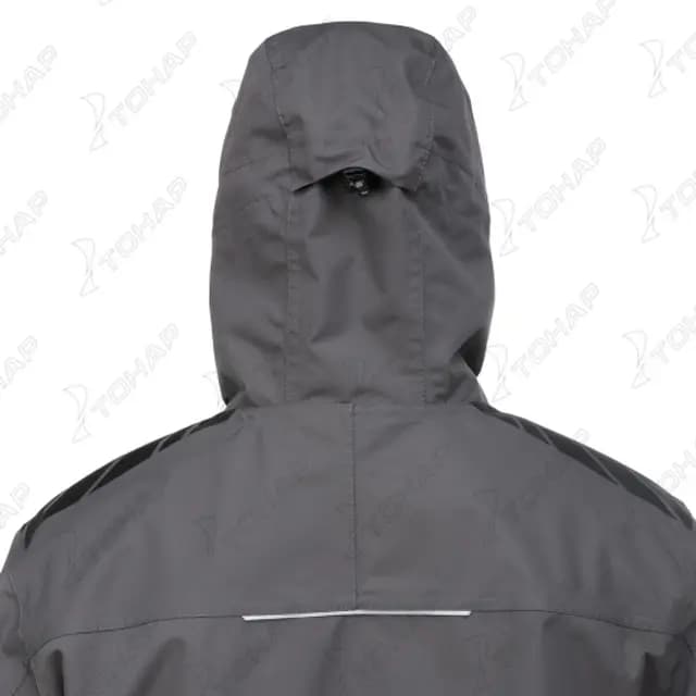 Костюм штормовой БЕРГ ПРО +15С, 15/15К, графит, 58/182 (4XL), Helios