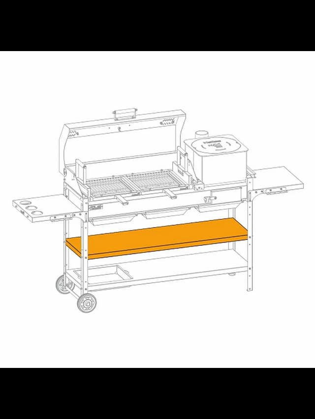 Полка сплошная SMART 1200 мм (HS-GS-SS-1204) Helios