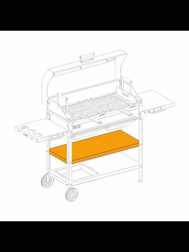 Полка сплошная SMART 800 мм (HS-GS-SS-804) Helios