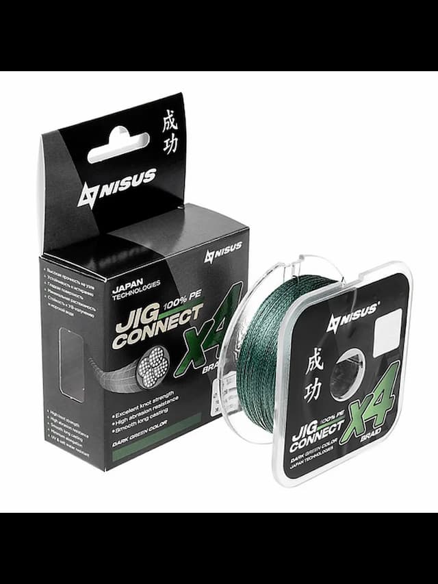 Шнур JIG CONNECT X4 PE Dark Green 150m