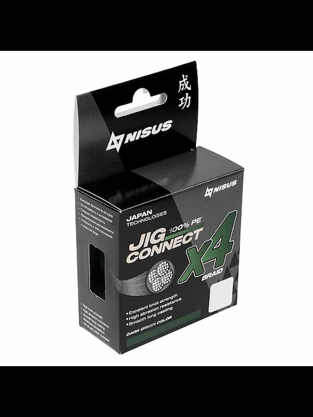 Шнур JIG CONNECT X4 PE Dark Green 150m