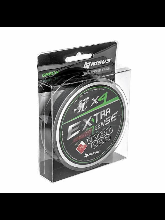 Шнур Extrasense X4 PE Green 150m 2.5/38LB 0.28mm