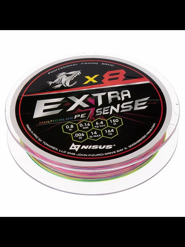Шнур Extrasense X8 PE Multicolor 150m 0.8/14LB 0.16mm