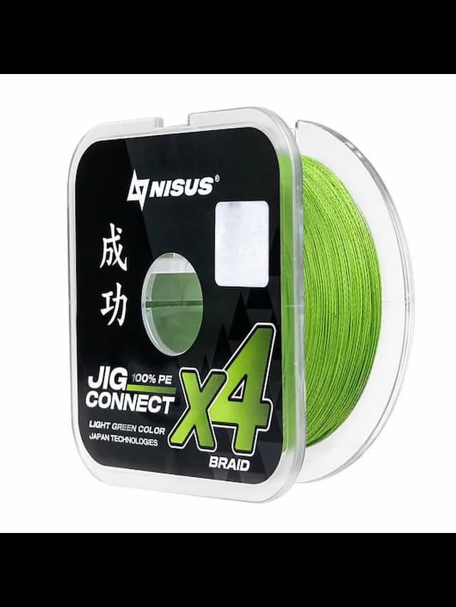 Шнур JIG CONNECT X4 PE Light Green 150m #0.8