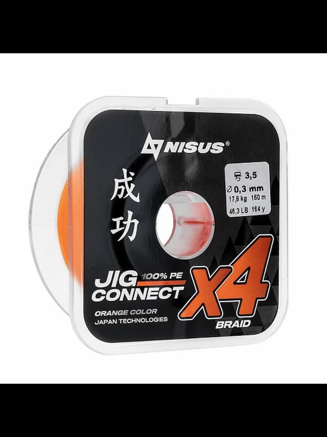 Шнур X4 PE Orange 150m #4.5, 0.35mm 21.1кг/57.2LB