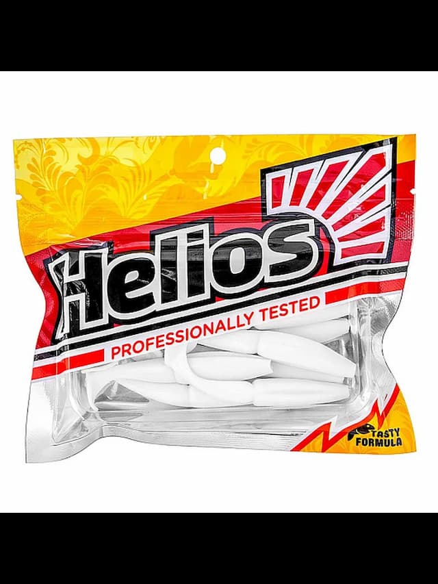 Виброхвост Guru 4,0"/10,16 см White 7шт. (HS-30-001) Helios