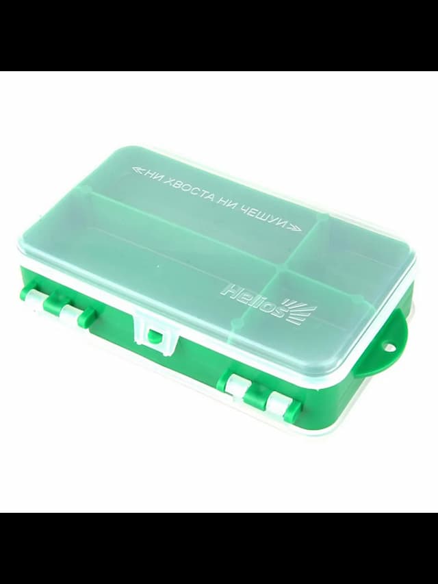 Коробочка для оснастки двухсторонняя (зеленая) Helios