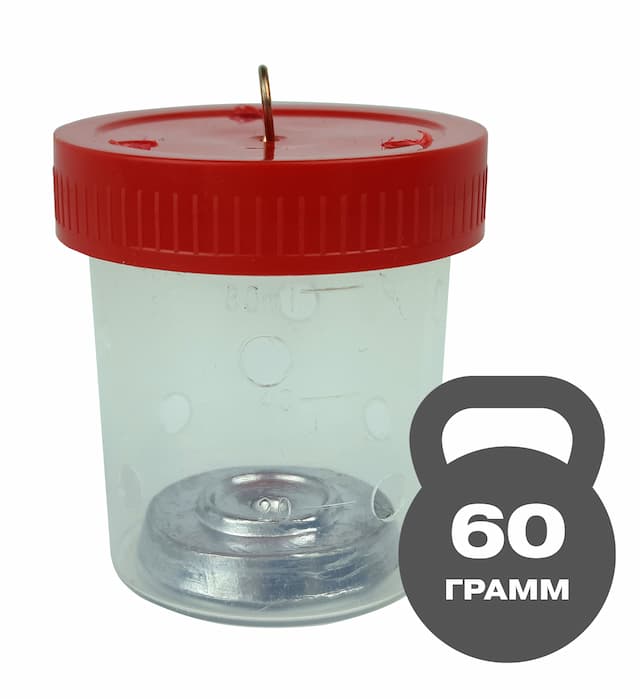 Кормушка Зима (красная) банка малая 60 гр