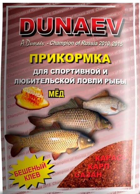 Прикормка "DUNAEV КЛАССИКА" 0,9кг Карп Мед