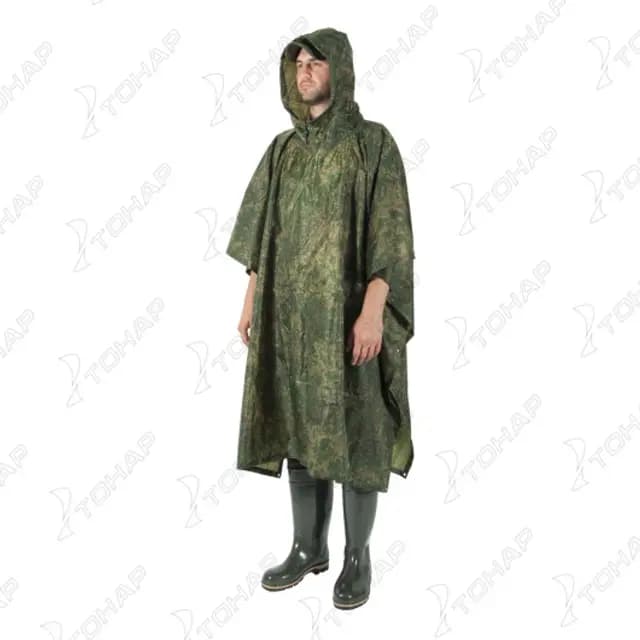 Накидка-дождевик Пончо, КМФ Цифра, PU 5000, Helios