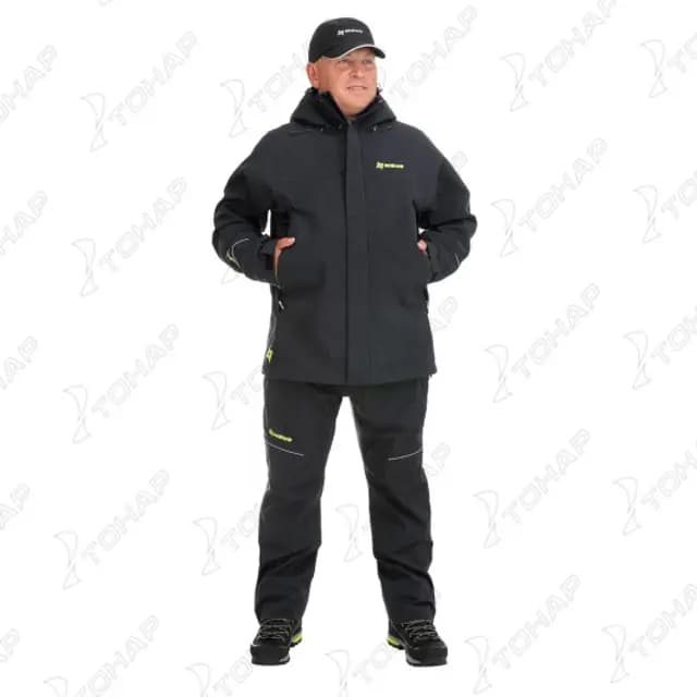 Костюм штормовой ИРТЫШ 3L, 20/20K, черный, 2XL, NISUS