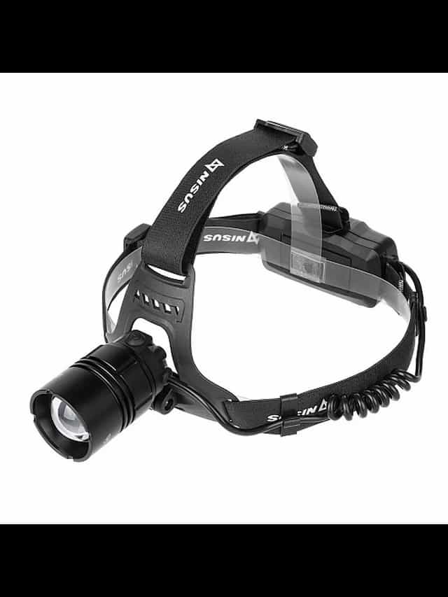 Фонарь налобный 1950 LM, IP32, USB (N-FN-HL08) NISUS PRO