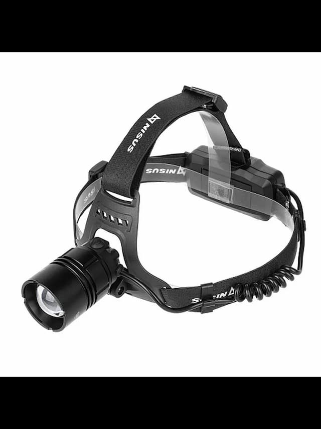 Фонарь налобный 1950 LM, IP32, USB (N-FN-HL08) NISUS PRO