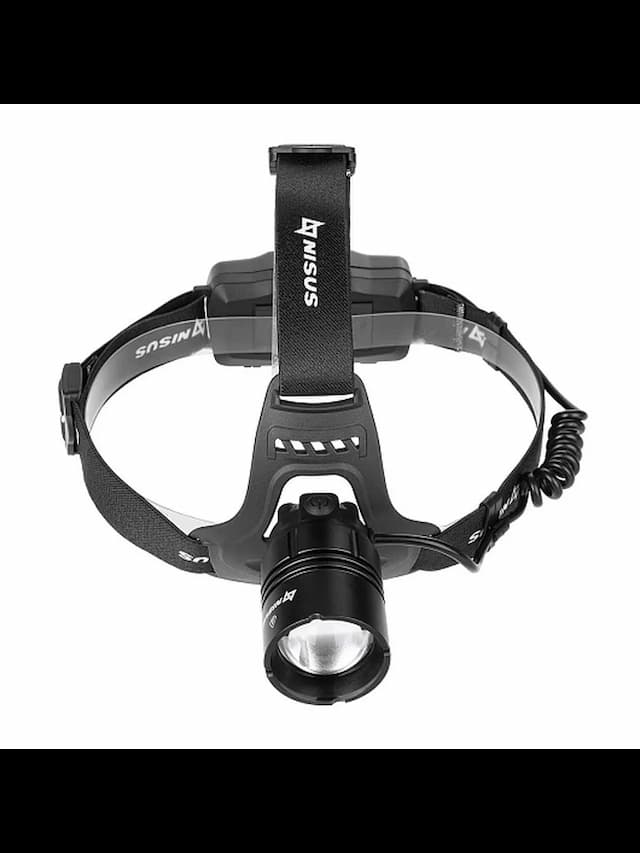 Фонарь налобный 1950 LM, IP32, USB (N-FN-HL08) NISUS PRO