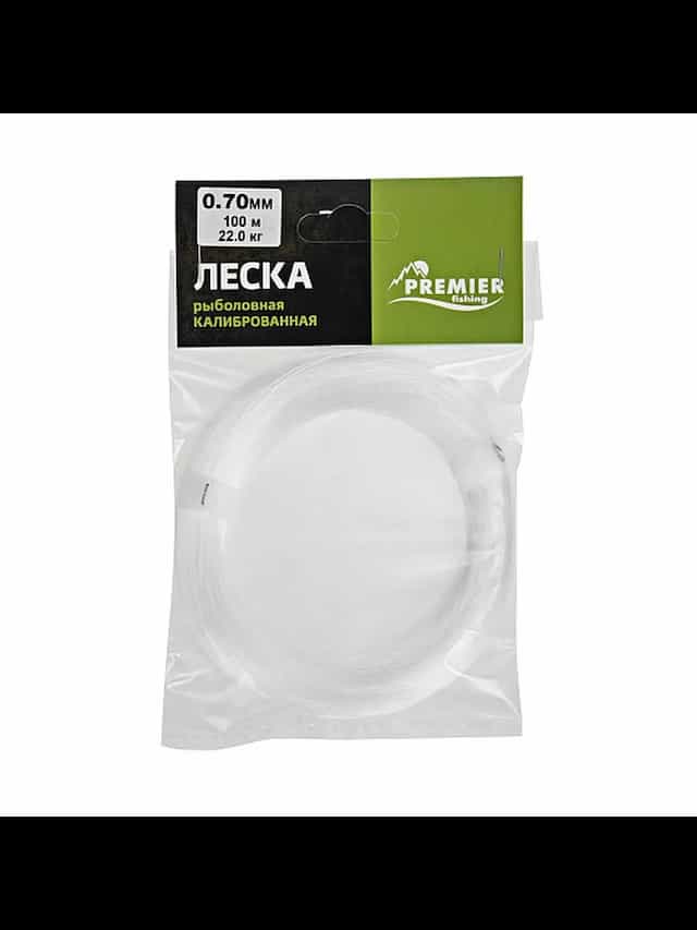 Леска калиброванная d-0,7 мм, 100 м Premier Fishing