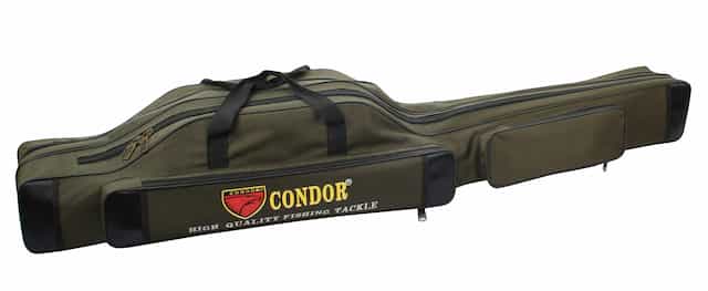 Чехол для удилищ двухсекционный CONDOR L-130, проволочный каркас, зеленый