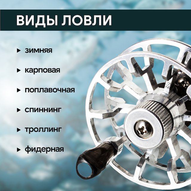 Катушка инерционная CONDOR с лескоукладывателем, D-55