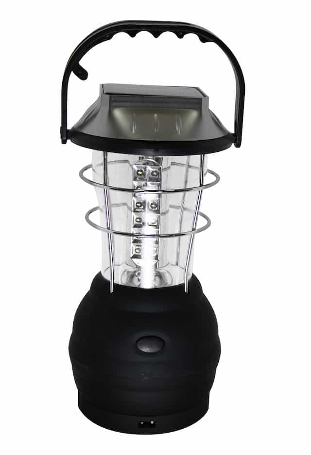 Лампа туристическая LED большая 2 в 1,солнечная батарея, арт 9036