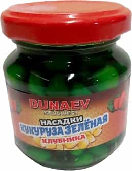 Насадка стеклобанка Дунаев Кукуруза зеленая 100 мл Клубника