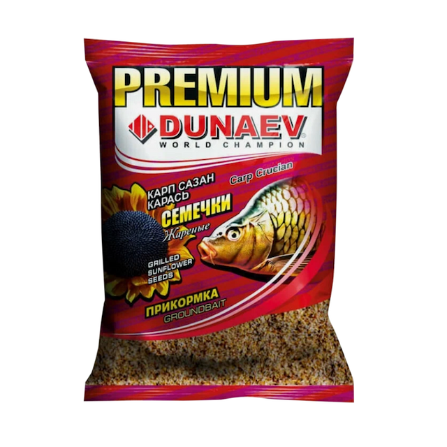 Прикормка "DUNAEV-PREMIUM" 1кг Карп-Сазан Жареная семечка
