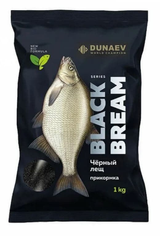 Прикормка DUNAEV-PREMIUM 1кг Черная Лещ