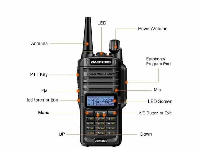 Рация Baofeng UV-9R PLUS влагозащита IP-67 мощность 8W