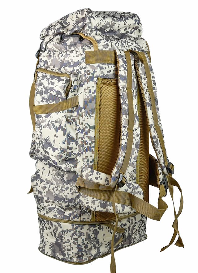 Рюкзак туристический с каркасом, цвет кмф пиксель, 80 л.,076-2