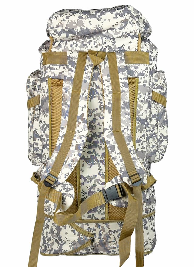Рюкзак туристический с каркасом, цвет кмф пиксель, 80 л.,076-2