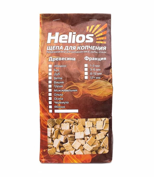 Щепа для копчения (Абрикос) 500гр, Helios