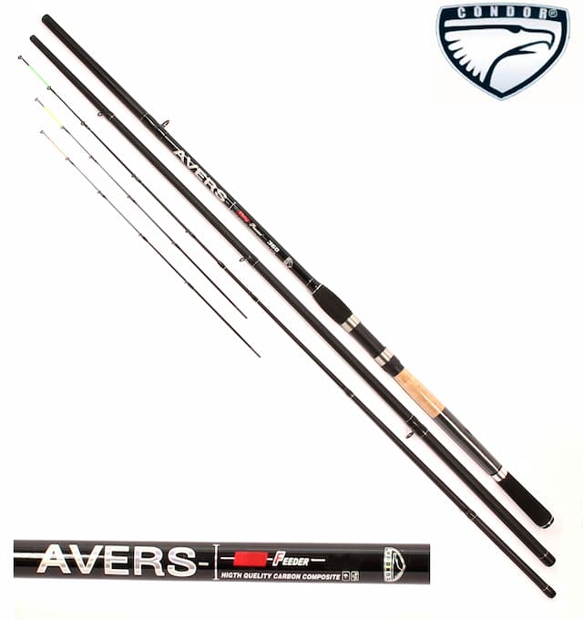 Удилище фидерное condor avers feeder длина 3,60 м, тест до 150 гр, штекер., композит