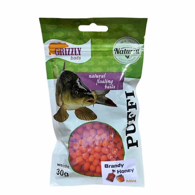 Тесто Воздушное Grizzly Baits Puffi Бренди Мед Brandy Honey ,вес 30 г