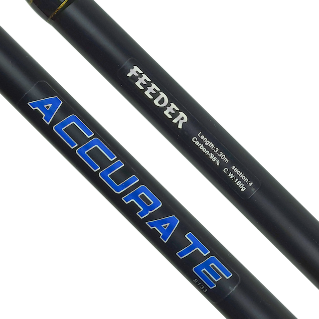Удилище фидерное Condor Accurate длина 3,30 м, тест 180 гр, carbon, штекер